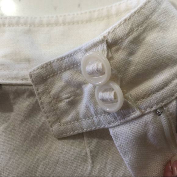 PLAZA PANT By City DKNY old white linen pants S:2 - Picture 11 of 15